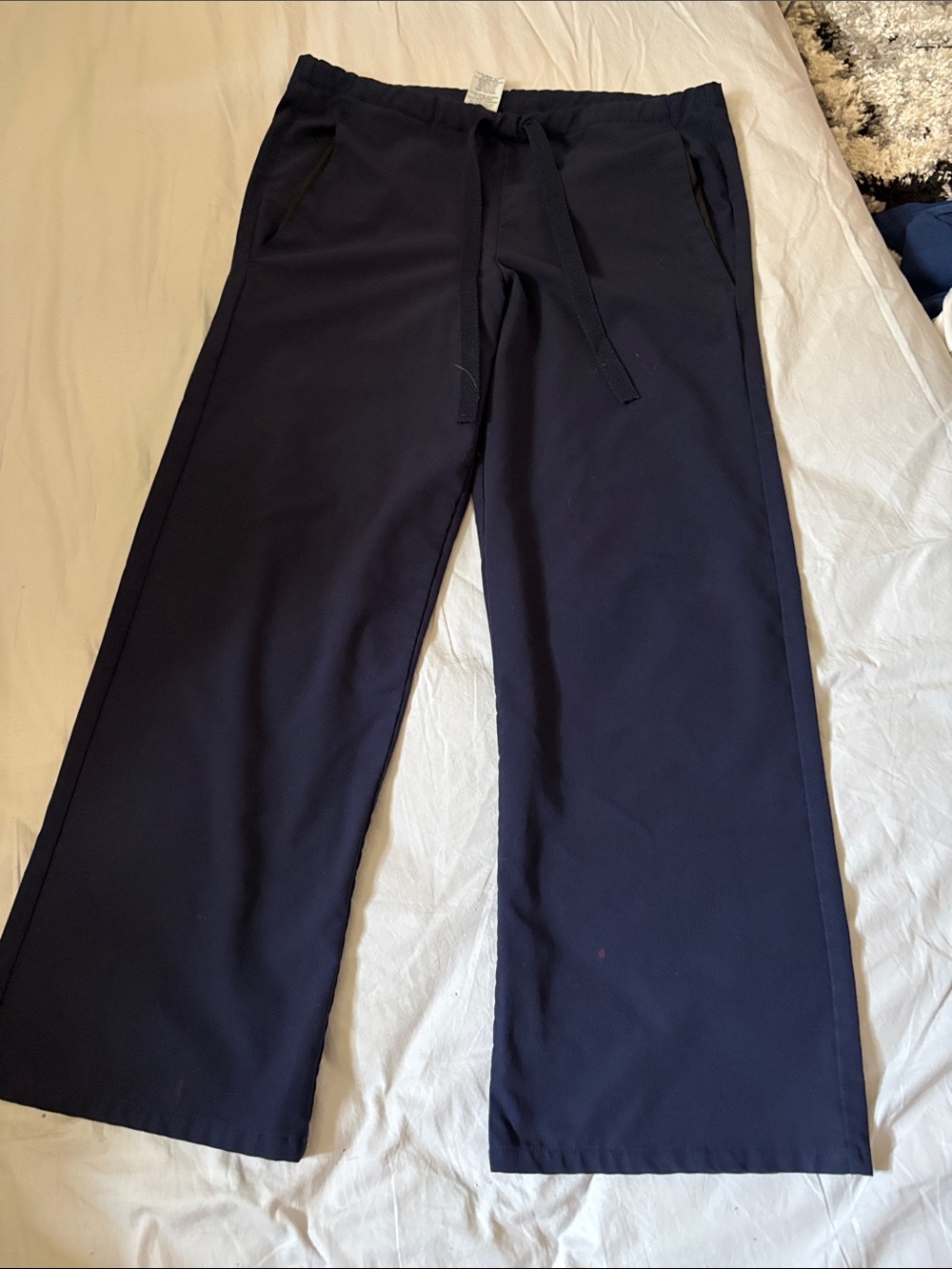 Men's Navy Drawstring Casual Pants